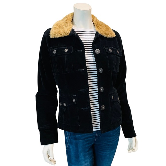 Corduroy and Faux Fur Jacket - Picture 12 of 12